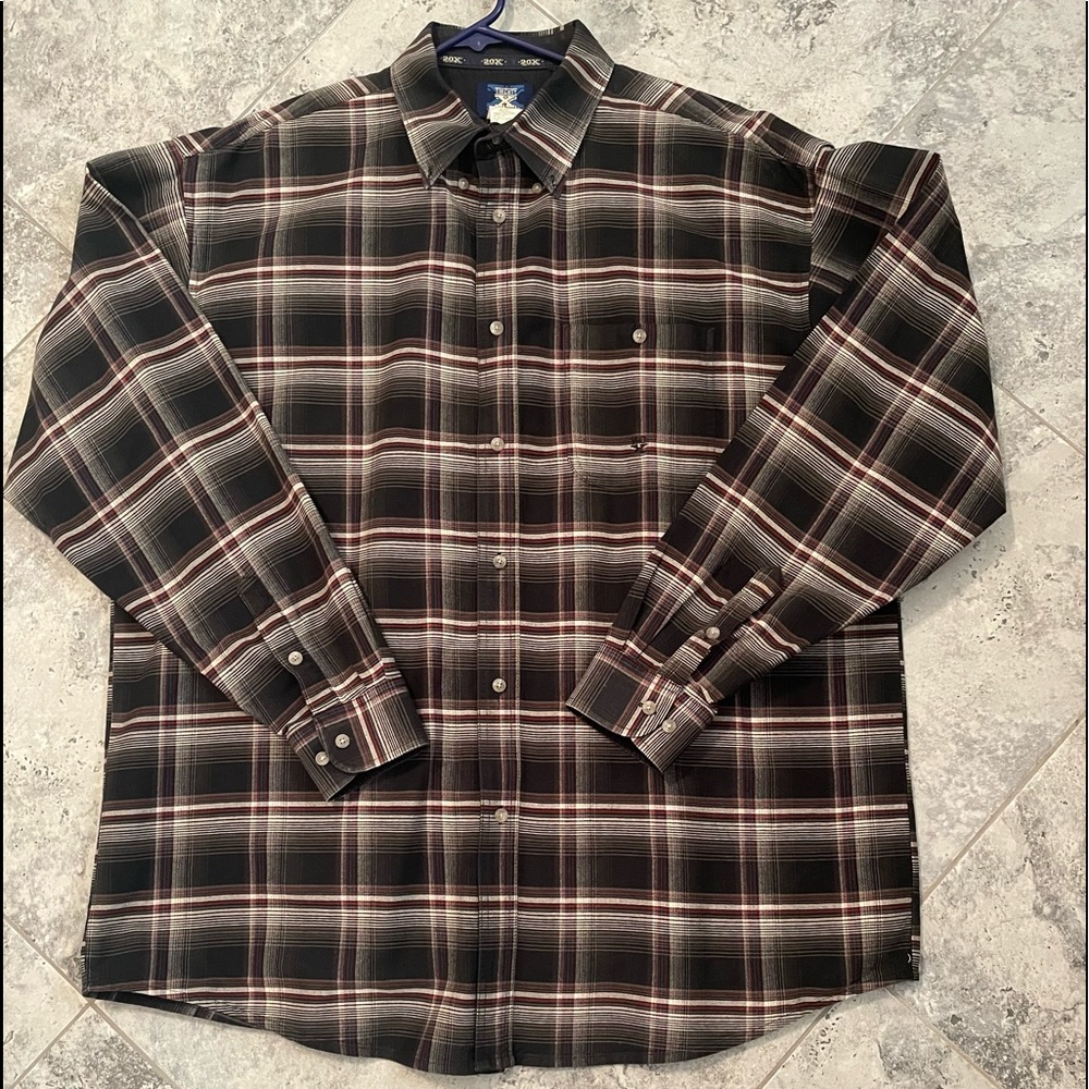 Wrangler 20X Shirt XXL Plaid